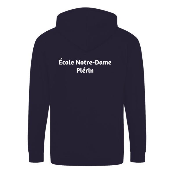 Sweat à capuche zippé - Notre-Dame de Plérin