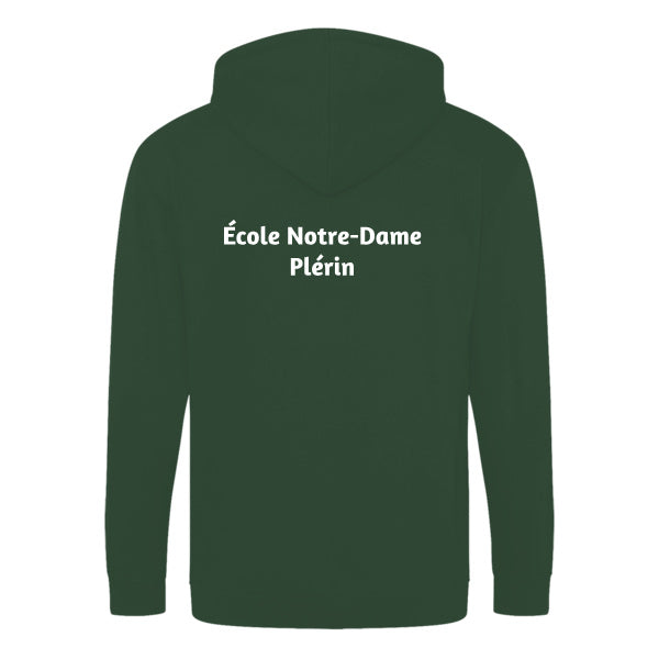Sweat à capuche zippé - Notre-Dame de Plérin